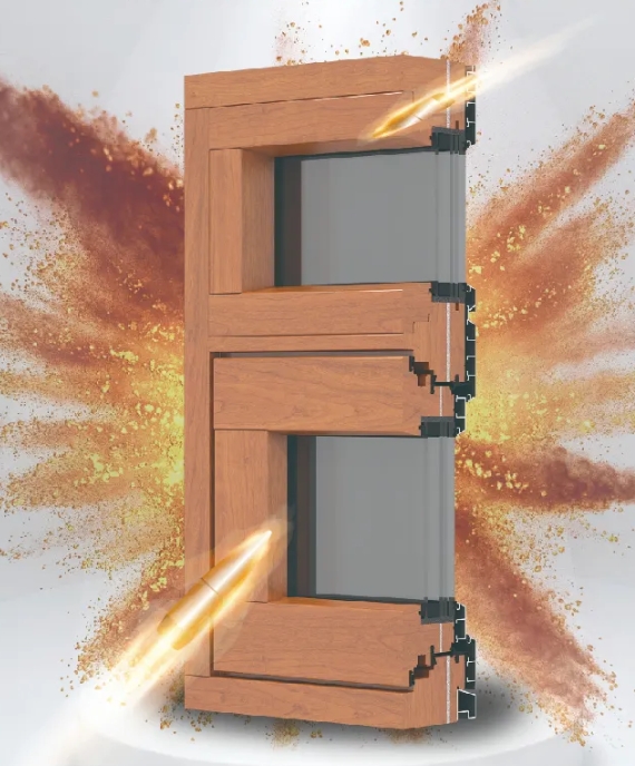 新品來襲|AW116-TSIW系列，安全守護 遠離威脅 鋁包木防彈內開內倒窗