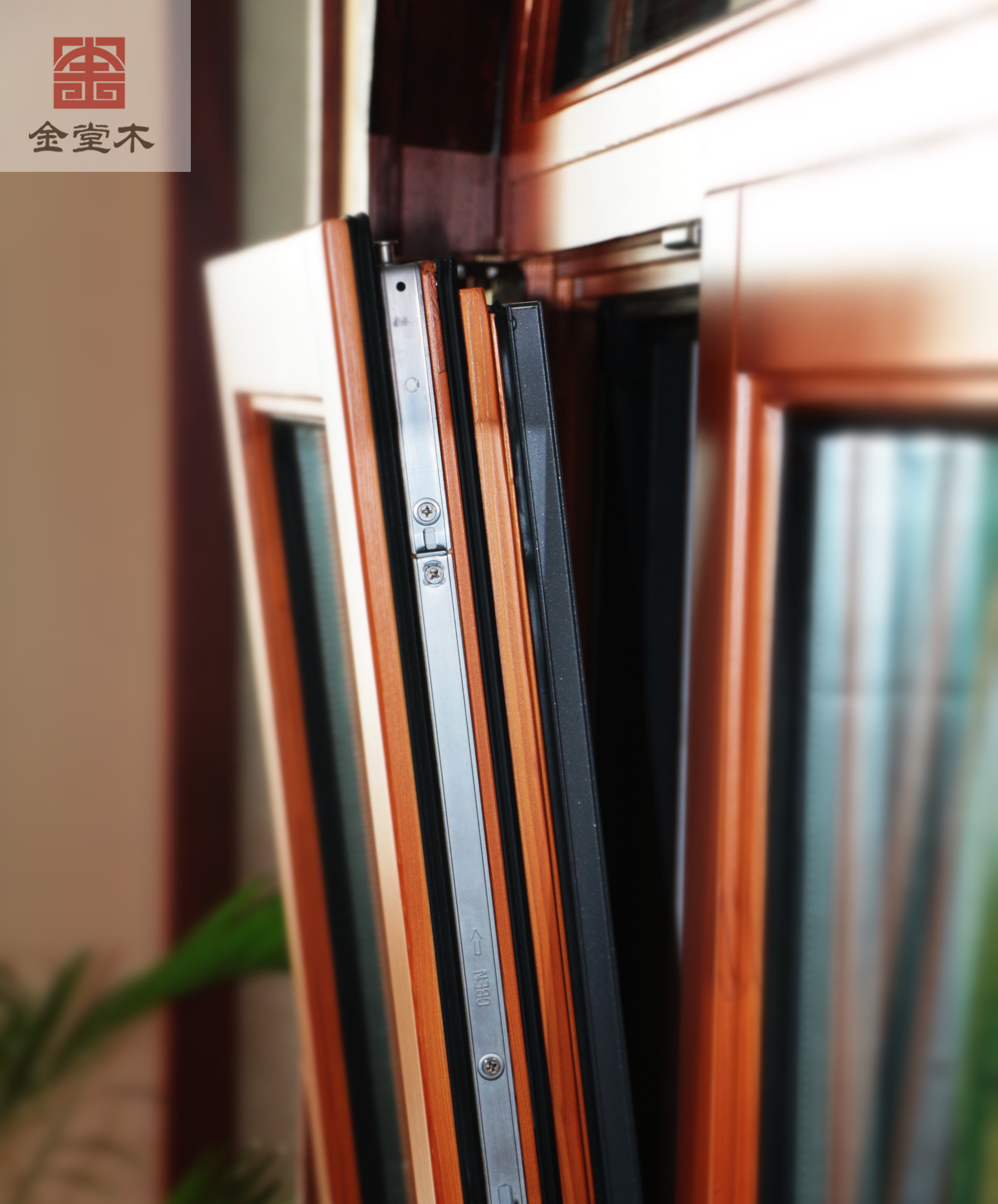 鋁包木門窗細節展示